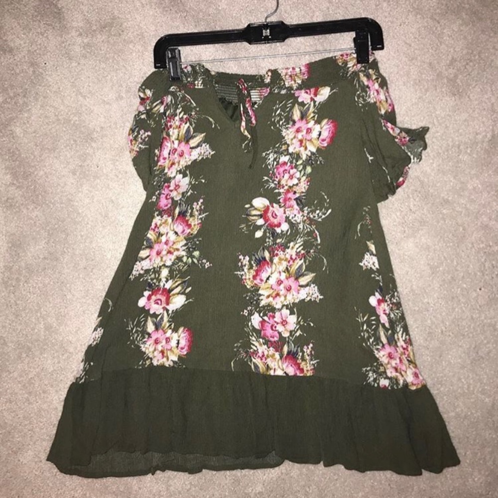 Floral Off The Shoulder Dress